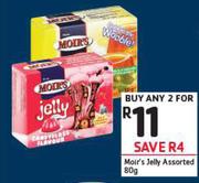 Moir's Jelly Assorted-2 x 80g