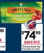 Twinings Green Tea Assorted-25's Each