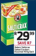 Bakers Salticrax Salted Crackers Assorted-400g Each