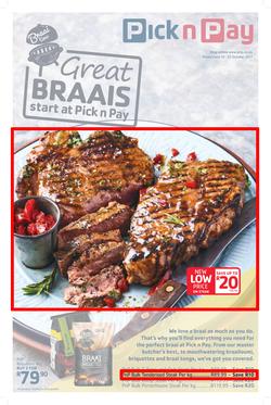 Pick n Pay : Braai Specials (10 Oct - 22 Oct 2017), page 1