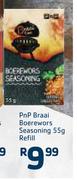 PnP Braai Boerewors Seasoning Refill-55g