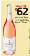 Warwick The First Lady Dry Rose-750ml