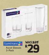 Luminarc Ascot Glasses 3 Pack