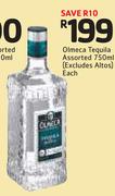Olmeca Tequila Assorted(Excludes Altos)-750ml Each