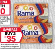 Rama Perfect Bake Margarine-2x500g Brick