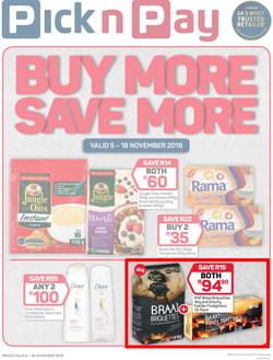 Pick n Pay : Buy More, Save More (05 Nov - 18 Nov 2018), page 1
