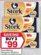 Stork Baking Margarine-3x1kg Brick
