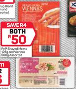 PnP Shaved Meats 125g And Viennas 500g-For Both