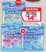 Manhattan Chewy Mints-125g Each