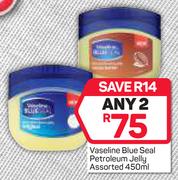 Vaseline Blue Seal Petroleum Jelly-2x450ml