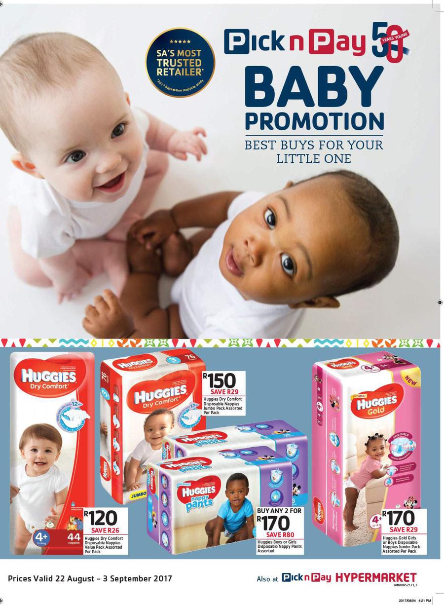 pick n pay huggies gold