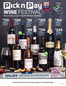 Pick n Pay : Wine Festival (25 April - 08 May 2022)