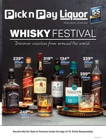 Pick n Pay : Whisky Festival (09 May - 22 May 2022)
