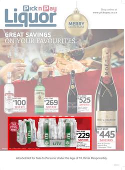 Pick n Pay : Great Savings On All Your Favourites (12 Dec - 02 Jan 2018), page 1