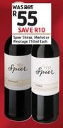 Spier Shiraz, Merlot Or Pinotage-750ml Each