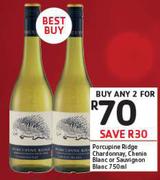 Porcupine Ridge Chardonnay/Chenin Blanc Or Sauvignon Blanc-2x750ml