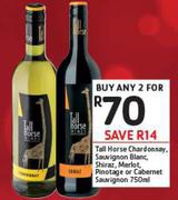 Tall Horse Chardonnay/Sauvignon Blanc/Shiraz/merlot/Pintage Or Cabernet Sauvignon-2x750ml