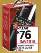 Robertson Winery Smooth Dry Red-3Ltr