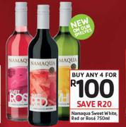 Namaqua Sweet White Red Or Rose-4x750ml