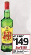 J&B Blended Scotch Whisky-750ml