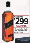 Johnnie Walker Black Label Blended Scotch Whisky-750ml