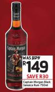 Captain Morgan Black Jamaica Rum-750ml