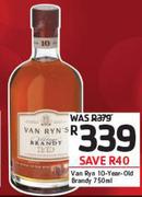 Van Ryn 10 Year Old Brandy-750ml