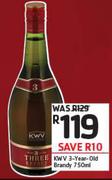 KWV 3 Year Old Brandy-750ml