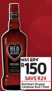 Red Heart Original Caribbean Rum-750ml