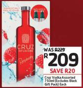 Cruz Vodka Assorted-750ml Each