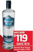 Russian Bear Energy Fusion Vodka-750ml