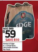 Hunter's Edge Non Returnable Bottles-6 x 330ml Per Pack