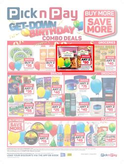 Pick n Pay : Birthday Combo Deals (09 Jul - 22 Jul 2018), page 1