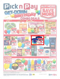 Pick n Pay : Birthday Combo Deals (09 Jul - 22 Jul 2018), page 1