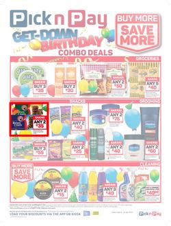 Pick n Pay : Birthday Combo Deals (09 Jul - 22 Jul 2018), page 1