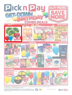 Pick n Pay : Birthday Combo Deals (09 Jul - 22 Jul 2018), page 1