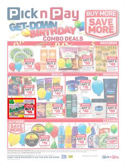 Pick n Pay : Birthday Combo Deals (09 Jul - 22 Jul 2018), page 1