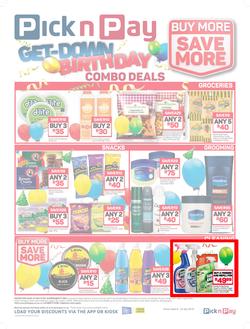 Pick n Pay : Birthday Combo Deals (09 Jul - 22 Jul 2018), page 1