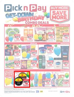 Pick n Pay : Birthday Combo Deals (09 Jul - 22 Jul 2018), page 1