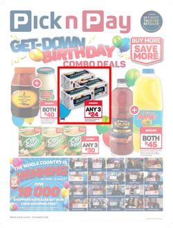 Pick n Pay : Birthday Combo Deals (23 Jul - 05 Aug 2018), page 1