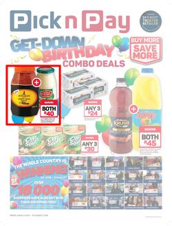 Pick n Pay : Birthday Combo Deals (23 Jul - 05 Aug 2018), page 1