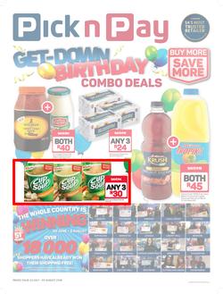 Pick n Pay : Birthday Combo Deals (23 Jul - 05 Aug 2018), page 1