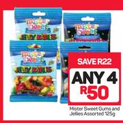 Mister Sweet Gums And Jellies-4x125g