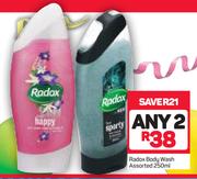 Radox Body Wash-2x250ml