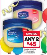 Vaseline Blue Seal Petroleum Jelly-2x250ml