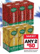 Rhodes 100% Fruit Juice Blend Assorted-Any 2 x 200ml