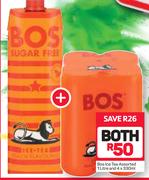Bos Ice Tea Assorted 1Ltr & 4x330ml-For Both