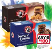 Bakers Romany Creams Assorted Or Choc-Kits Biscuits-Any 6 x 200g