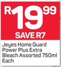 Jeyes Home Guard Power Plus Extra Bleach Assorted-750ml 