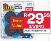 Jeyes Toilet Block-4's Pack